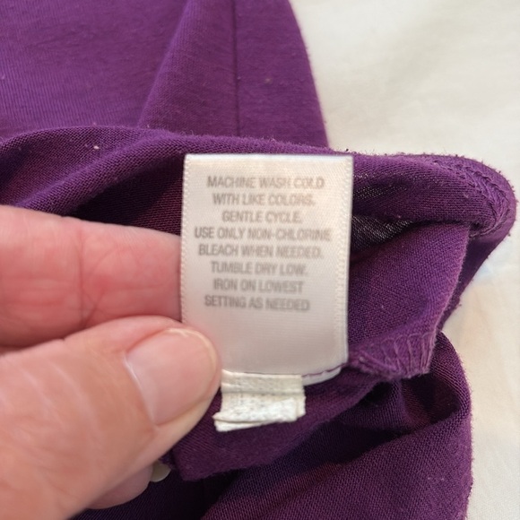 Xhilaration Rich Purple Short Sleeve Oversized Top. XS - Picture 6 of 9